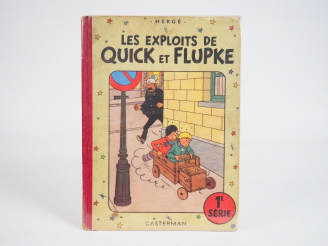 Vente aux enchères Les exploits de Q et F, 1ere SERIE - Dos Toilé rouge, 2ème Plat B4 (19