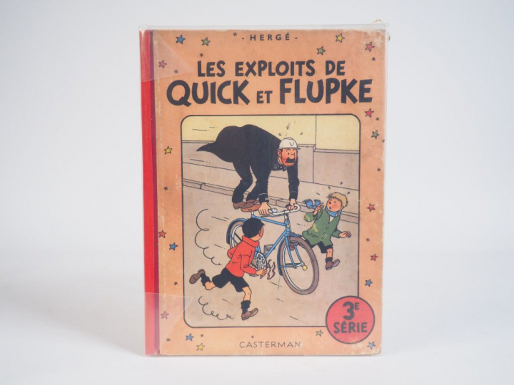 Les exploits de Q et F, 3eme SERIE - Dos Toilé rouge, 2e Plat B4 (1950