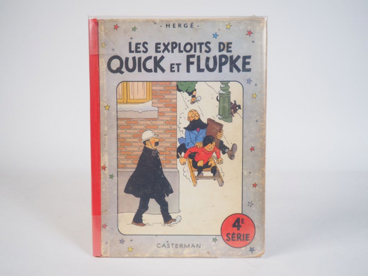 Les exploits de Q et F, 4eme SERIE - Dos Toilé rouge, 2ePlat B7 (1952)