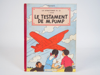 Vente aux enchères Le Testament de M.Pump - 1951 - DR, 2e plat B5 - EO - TTBE coins bas d