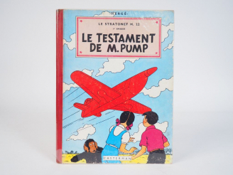 Vente aux enchères Le Testament de M.Pump - 1958 - DR, 2e plat B24 - TTBE coins bas droit