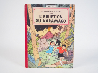 Vente aux enchères L'Eruption du Karamako (Le Rayon du Mystère 2) -1952 - DR, 2e plat B6 