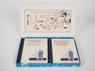 Vente aux enchères 2 Mini Albums Noir et Blanc (1973 en Français, 1981 en Anglais) "TINTI