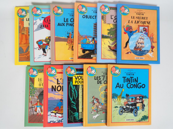 11 Albums doubles Tintin France LOISIRS