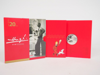 Vente aux enchères 1 Piece de 20 € pour les 100 ans d'Herge 50.000 exemplaires 2007 edité