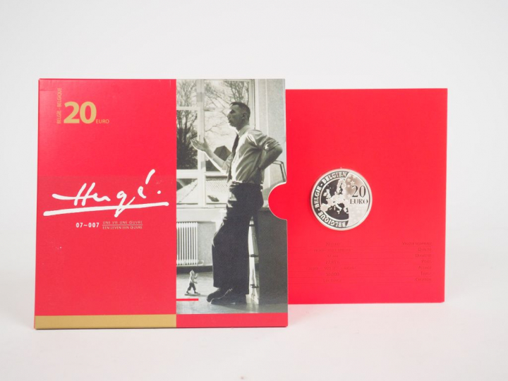 1 Piece de 20 € pour les 100 ans d'Herge 50.000 exemplaires 2007 edité