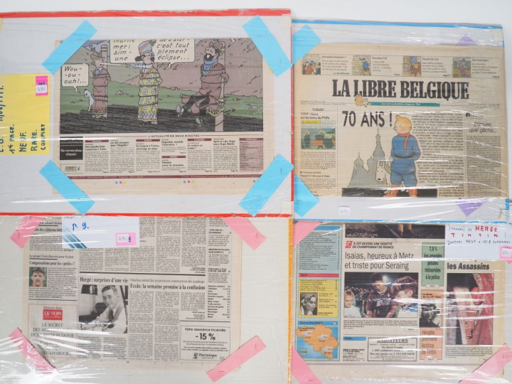 1 carton comprenant 15 journaux d'époque ou couvertures différentes su