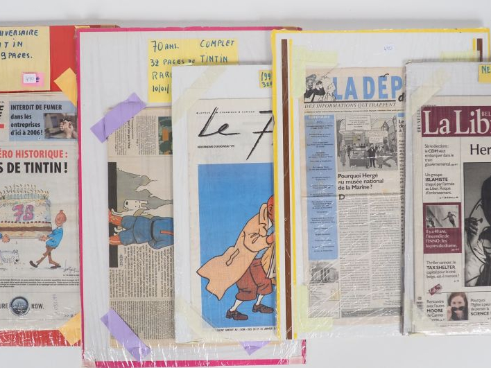 1 carton comprenant 15 journaux d'époque ou couvertures différentes su