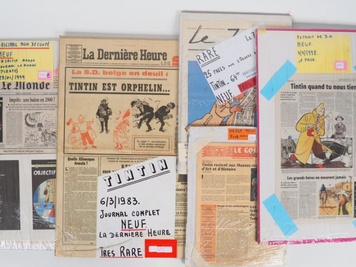 1 carton comprenant 15 journaux d'époque ou couvertures différentes su