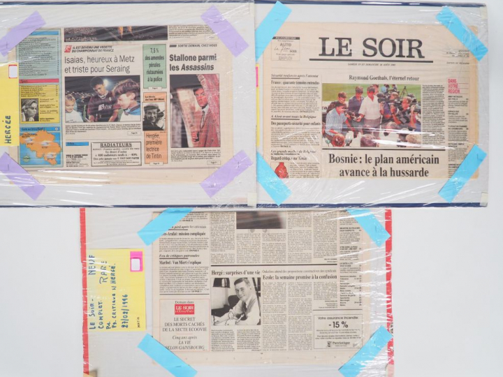 1 carton comprenant 12 journaux d'époque ou couvertures différentes su
