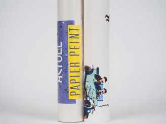Vente aux enchères LOT de 10 rouleaux regroupant divers personnages TINTIN. Dim 10,05 m x
