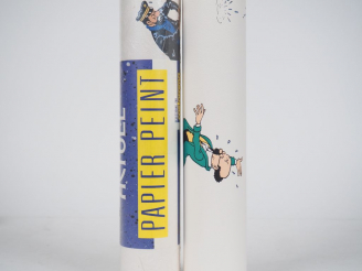 Vente aux enchères LOT de 5 rouleaux regroupant divers personnages TINTIN. Dim 10,05 m x 