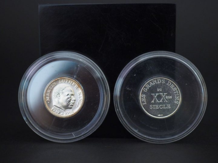 14 pièces en argent "Les grands destins du XXème"