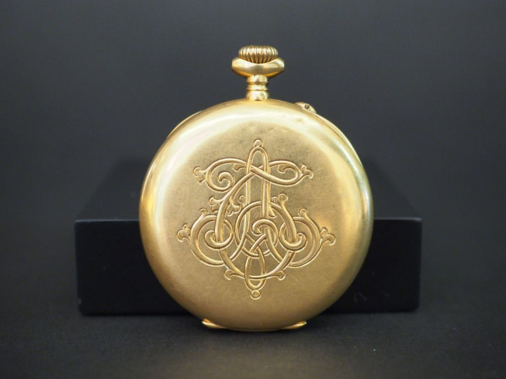 PATEK PHILIPPE. Montre de gousset en or (bélière accidentée) Poids tel