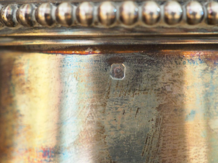 Service 4 pièces en argent, de style Louis XVI en argent poinçon Miner