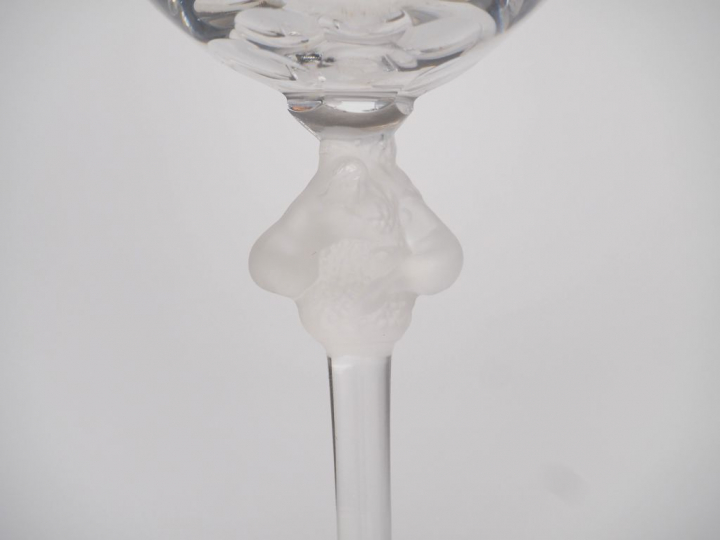 LALIQUE. Service de verres "Royaume", comprenant 18 pièces (complet, d