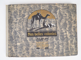 Vente aux enchères "Nos belles colonies". Album édité par le Chocolat Suchard. 300 vignet