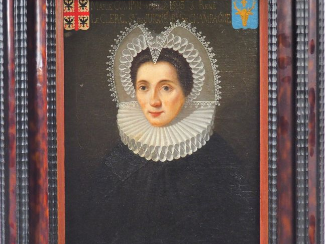 Ecole française XVIIème "Paire de portraits, Pillippe Le Clerc de Vign