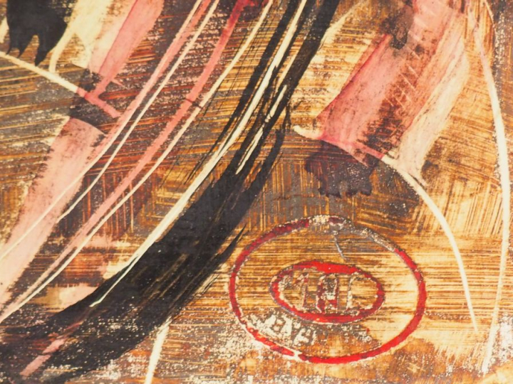 ARTEMOFF "La fille de Cadaquès". Huile sur panneau, signée en haut à g