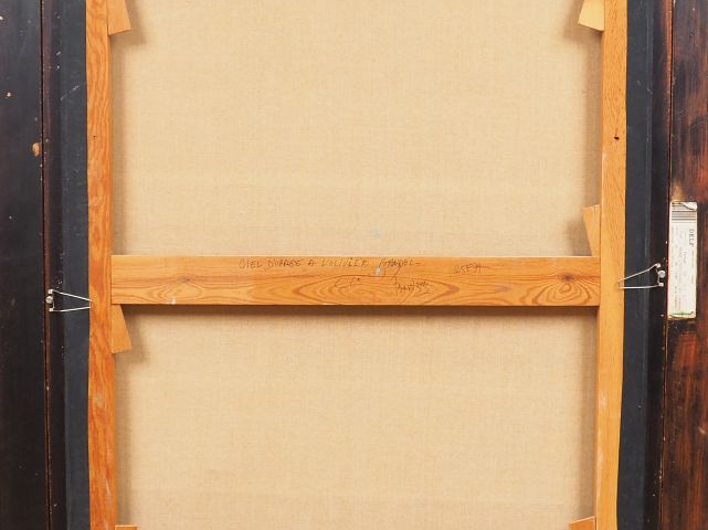 BARDONE. "Ciel d'orage à l'olivier, Bandol". Huile sur toile signée en