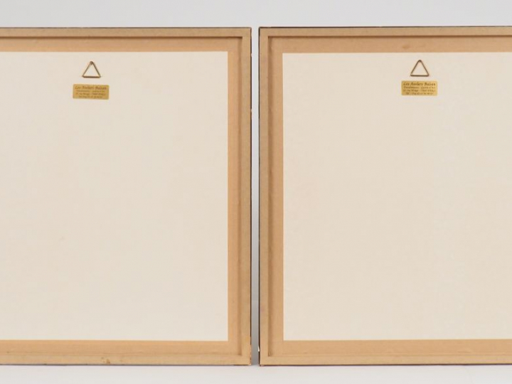 BARDONE "Paysages" Deux encres sur papier signées en bas à droite Dim.