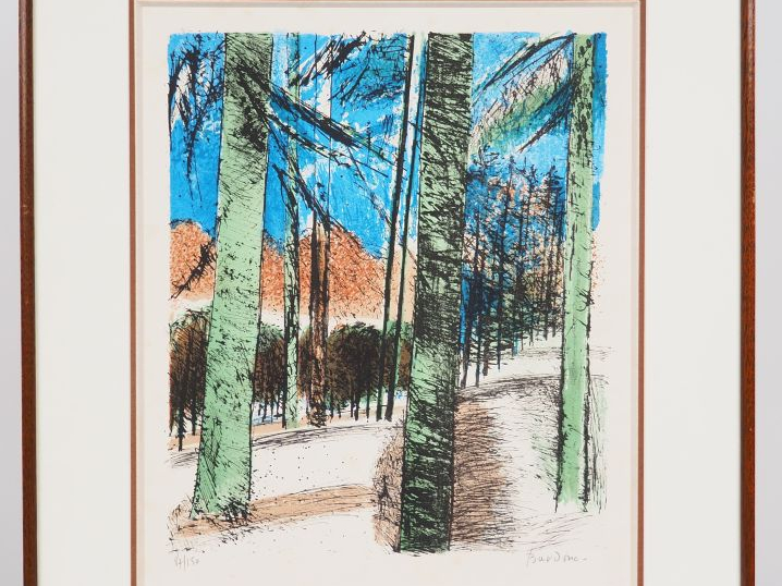 BARDONE "sous bois" Lithographie 87/150