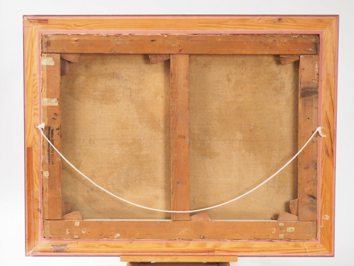 H. BRUGNOT "Paysage fauve" Huile sur toile, signée en bas à droite Dim