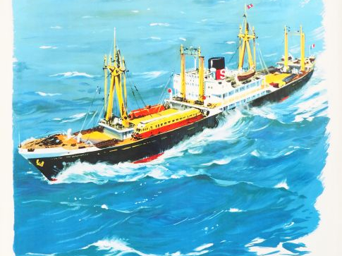 CHAPELET. Affiche "Ligne régulière entre l'Afrique du Nord et la métro