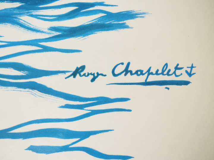 CHAPELET. Affiche "Ligne régulière entre l'Afrique du Nord et la métro