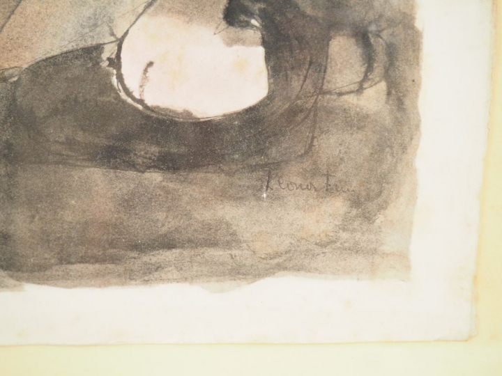 Léonor FINI "Scènes érotiques".  Paire d'aquarelles  Dim. 38,5 x 27,5 