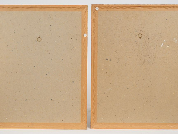 Léonor FINI "Scènes érotiques".  Paire d'aquarelles  Dim. 38,5 x 27,5 