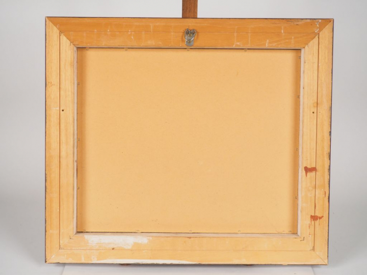 FLOCH "Cote rocheuse en bretagne". Huile sur panneau, signée en bas à 