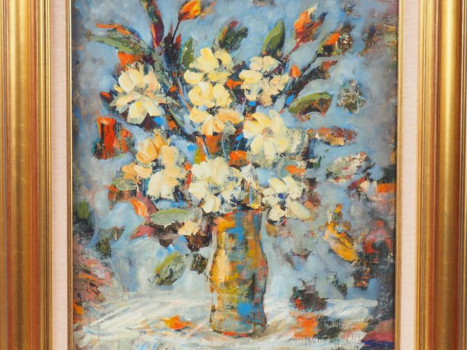 Albert GORRA "bouquet de fleurs" Huile sur toile signée en bas à droit