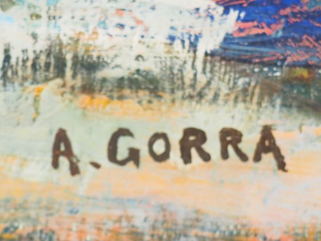 Albert GORRA "bouquet de fleurs" Huile sur toile signée en bas à droit