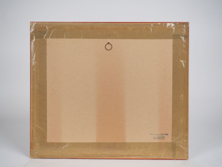 E. GUERIN "Soir d'orage, Morbihan, Bretagne" Aquarelle, signée en bas 