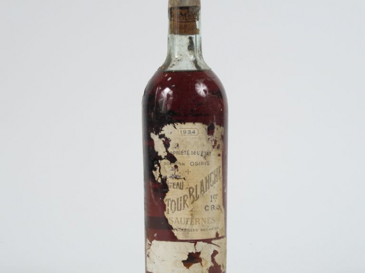 1 BOUTEILLE CHÂTEAU LA TOUR BLANCHE 1er CC SAUTERNES - 1934 - HEP/EA/B