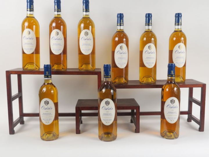 9 BOUTEILLES OSIRIS DU CHÂTEAU LA TOUR BLANCHE BORDEAUX - 1997 - CBO