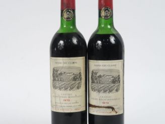 Vente aux enchères 2 BOUTEILLES CHÂTEAU DUHART MILON GCC PAUILLAC - 1970 - MEP/1 ET