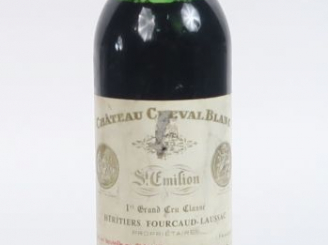 Vente aux enchères 1 BOUTEILLE CHÂTEAU CHEVAL BLANC 1er GCC ST EMILION - 1972 - MEP/EA/CA