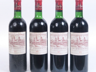 Vente aux enchères 4 BOUTEILLES CHÂTEAU COS D'ESTOURNEL GCC ST ESTEPHE - 1972 - 1 BG/2 LB