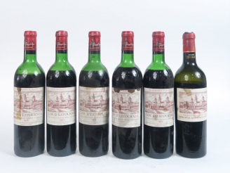 Vente aux enchères 6 BOUTEILLES CHÂTEAU COS D'ESTOURNEL GCC ST ESTEPHE  - 1972 - 1 HEP/1 