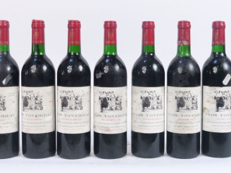 Vente aux enchères 7 BOUTEILLES CLOS YON FIGEAC GC ST EMILION - 1989 - BG