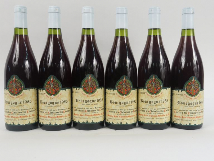6 BOUTEILLES BOURGOGNE TASTEVINAGE R. THEVENIN - 1985