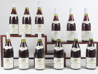 Vente aux enchères 12 BOUTEILLES BEAUNE 'CLOS DES AVAUX' DOMAINE DE BAPTAULT - 1985