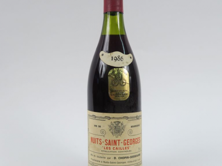 1 BOUTEILLE NUITS ST GEORGES 'LES CAILLES' CHOPIN GESSEAUME - 1986 - 3