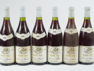 Vente aux enchères 6 BOUTEILLES BEAUNE CRAS DOMAINE DE BAPTAULT - 1986