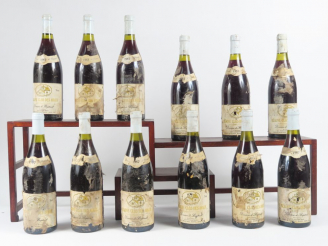 Vente aux enchères 12 BOUTEILLES BEAUNE 'CLOS DES AVAUX' DOMAINE DE BAPTAULT - 1987 - EA/