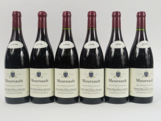 Vente aux enchères 6 BOUTEILLES MEURSAULT ROUGE P. BOUZEREAU EMONIN - 1993