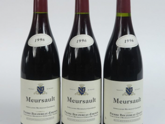 Vente aux enchères 3 BOUTEILLES MEURSAULT P. BOUZEREAU EMONIN - 1996 - 0,5 CM