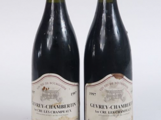 Vente aux enchères 2 BOUTEILLES GEVREY CHAMBERTIN 1er CRU 'LES CHAMPEAUX ' JP GUYARD - 19